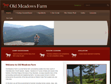 Tablet Screenshot of oldmeadowsfarm.com